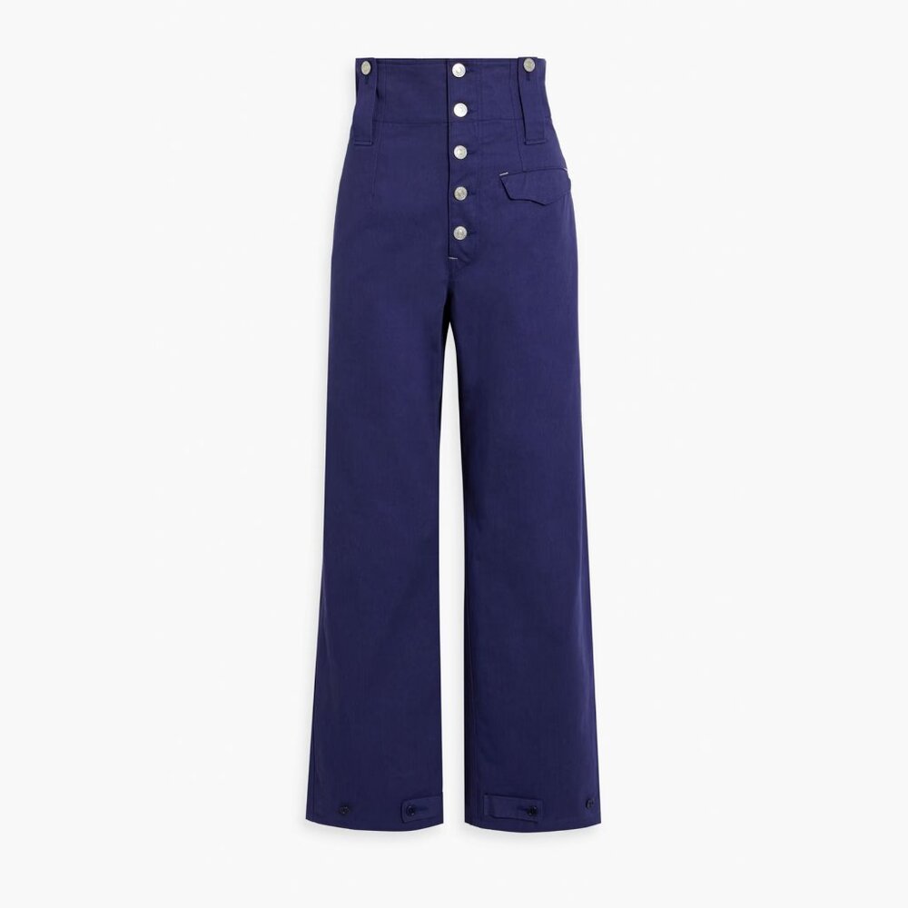 New Isabel Marant Darlena high-waist trousers/pants, indigo, size FR 36 US 4